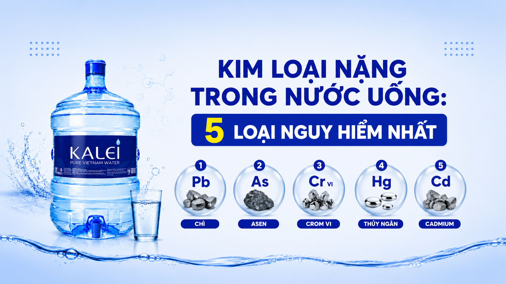 Kim loại nặng trong nước uống